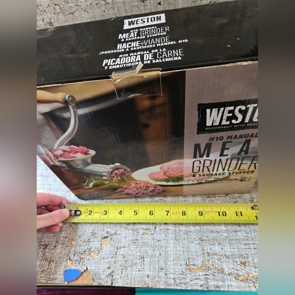 Weston #10 Meat Grinder Box Opened To Inspect - Picture 9 of 13